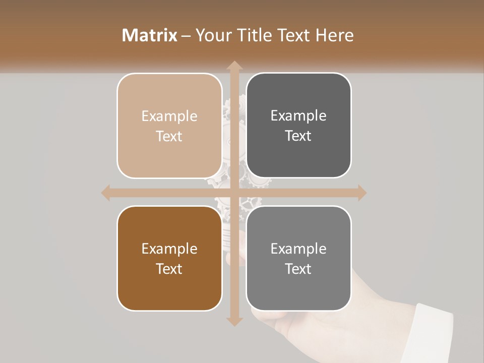 A Person Holding A Mechanical Device In Their Hand PowerPoint Template