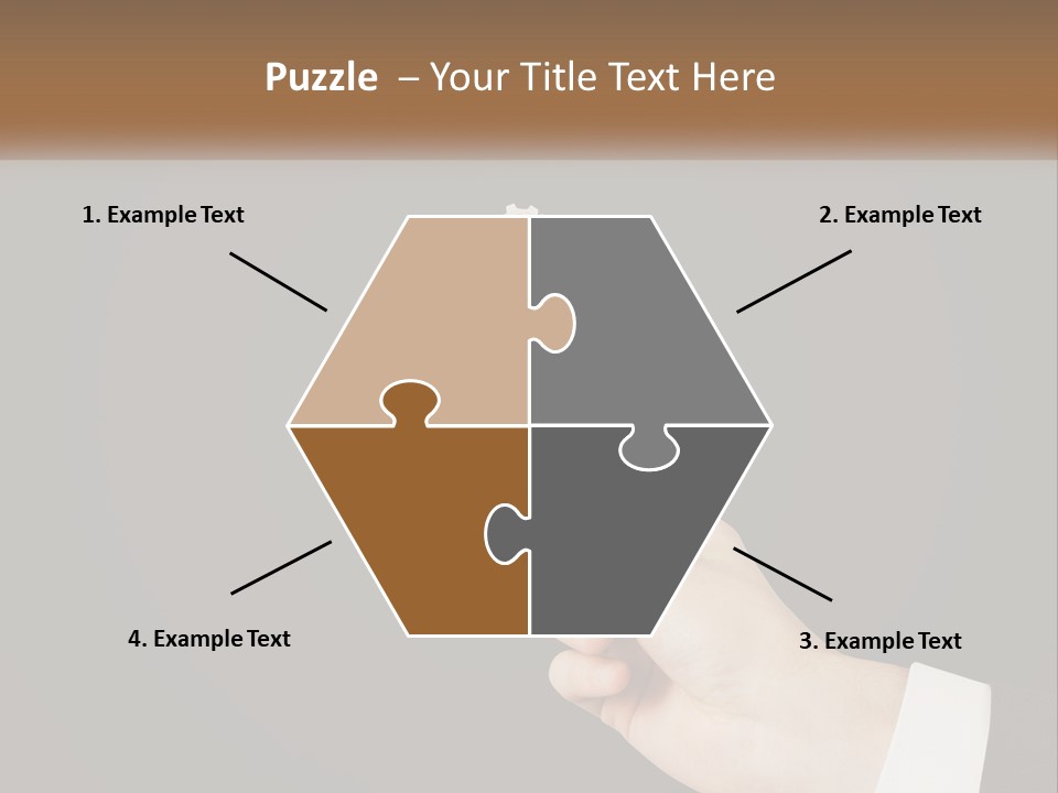 A Person Holding A Mechanical Device In Their Hand PowerPoint Template