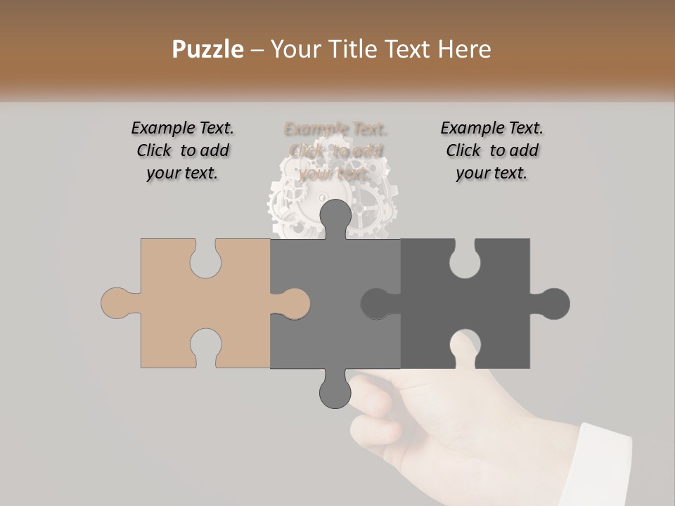 A Person Holding A Mechanical Device In Their Hand PowerPoint Template