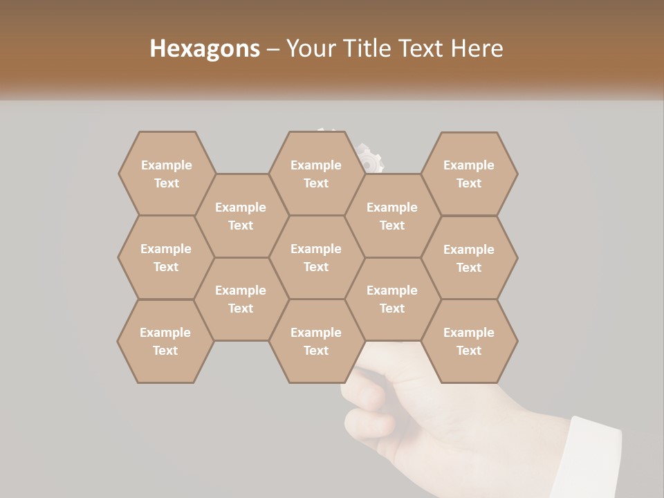 A Person Holding A Mechanical Device In Their Hand PowerPoint Template