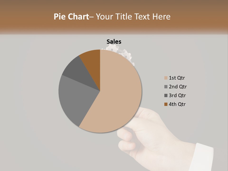 A Person Holding A Mechanical Device In Their Hand PowerPoint Template