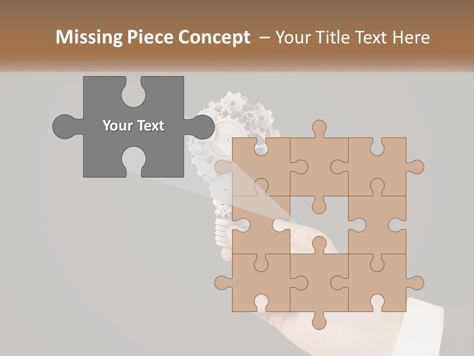 A Person Holding A Mechanical Device In Their Hand PowerPoint Template