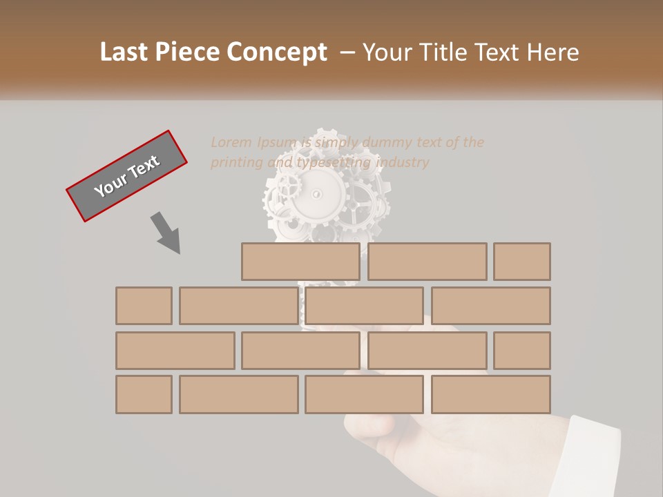 A Person Holding A Mechanical Device In Their Hand PowerPoint Template