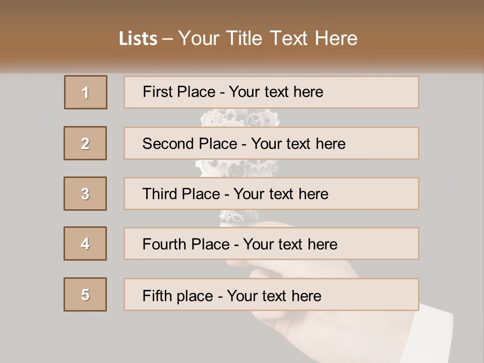A Person Holding A Mechanical Device In Their Hand PowerPoint Template