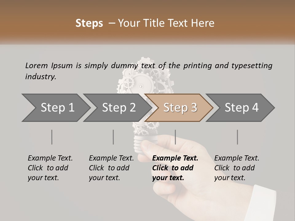 A Person Holding A Mechanical Device In Their Hand PowerPoint Template