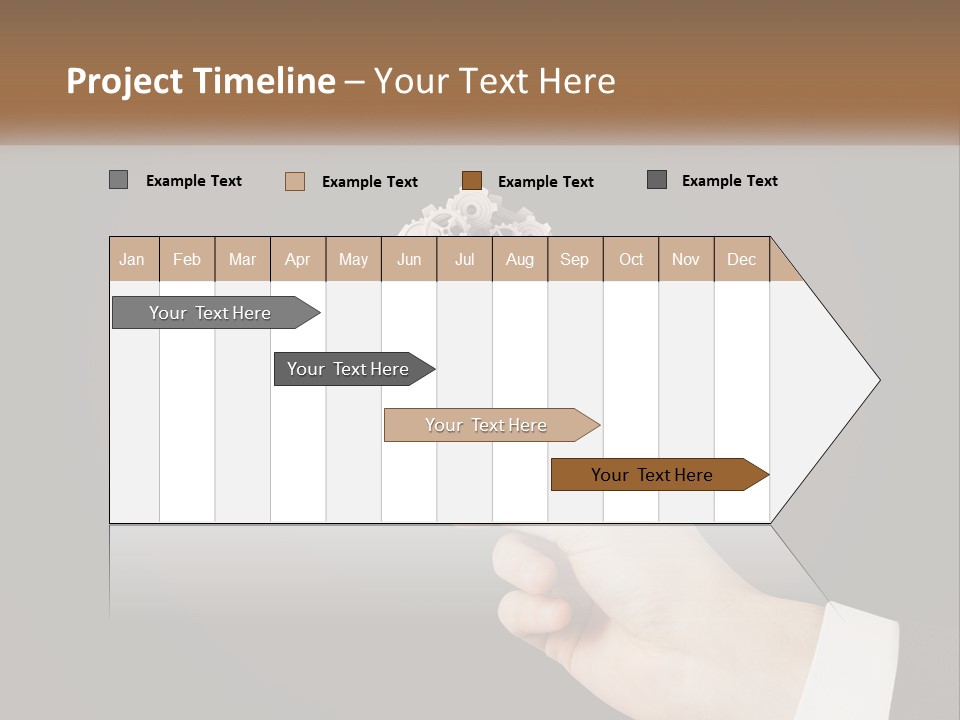 A Person Holding A Mechanical Device In Their Hand PowerPoint Template