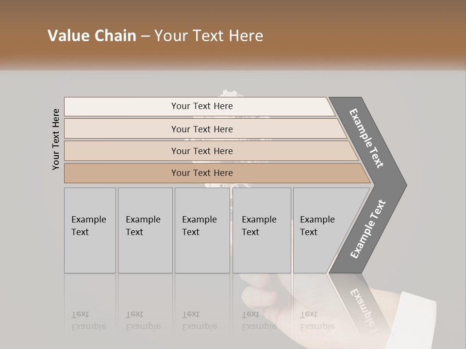 A Person Holding A Mechanical Device In Their Hand PowerPoint Template