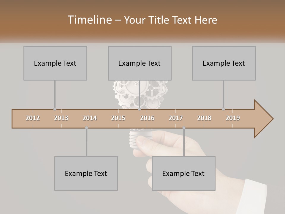 A Person Holding A Mechanical Device In Their Hand PowerPoint Template