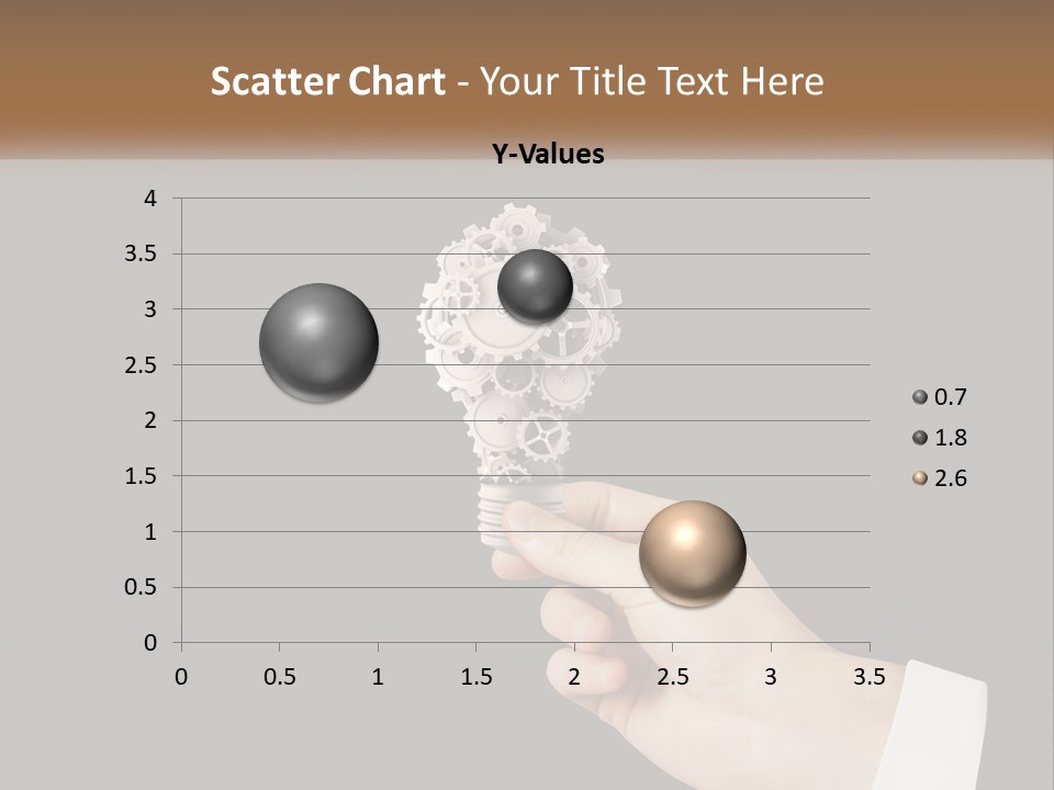 A Person Holding A Mechanical Device In Their Hand PowerPoint Template