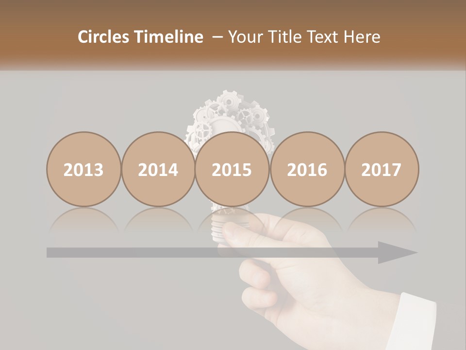 A Person Holding A Mechanical Device In Their Hand PowerPoint Template