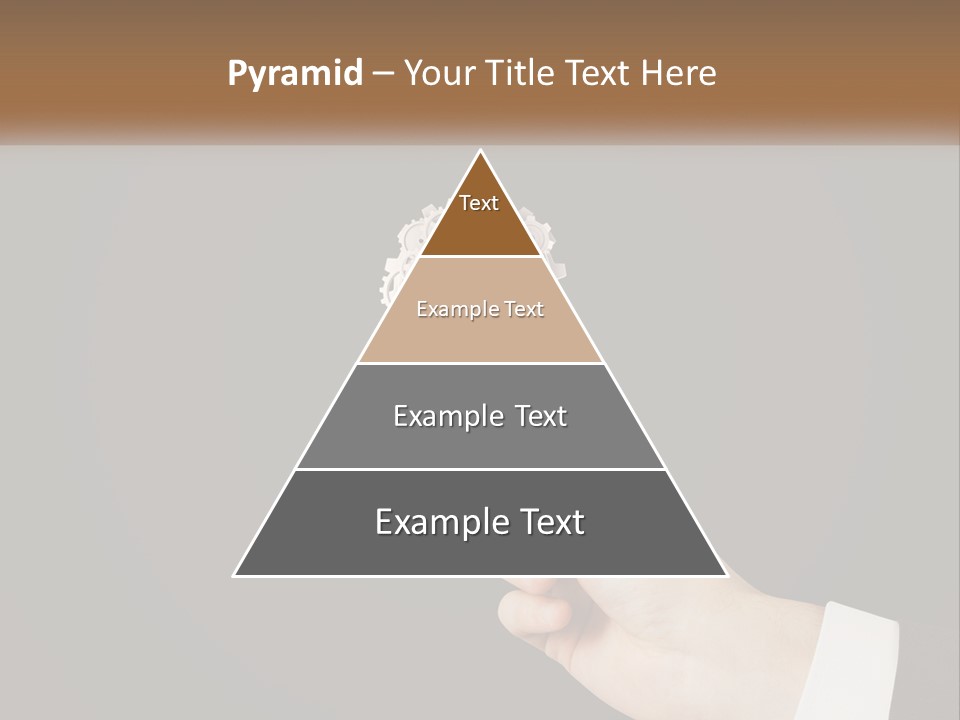 A Person Holding A Mechanical Device In Their Hand PowerPoint Template