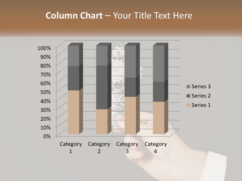 A Person Holding A Mechanical Device In Their Hand PowerPoint Template