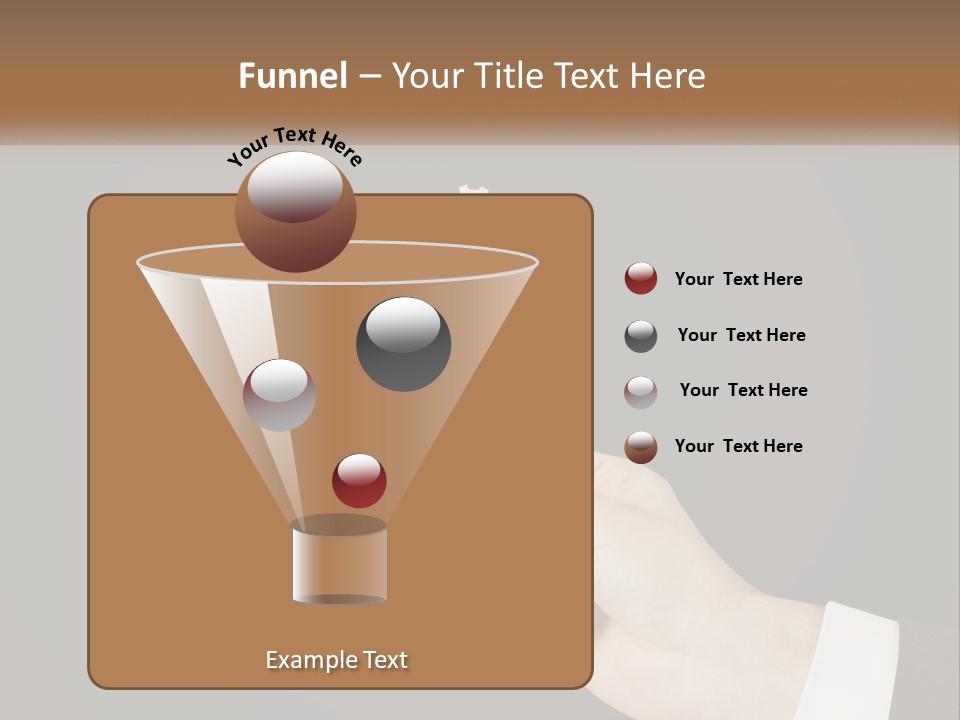 A Person Holding A Mechanical Device In Their Hand PowerPoint Template