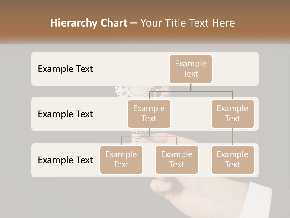 A Person Holding A Mechanical Device In Their Hand PowerPoint Template