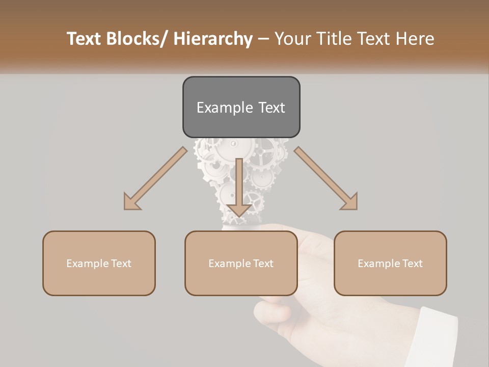 A Person Holding A Mechanical Device In Their Hand PowerPoint Template