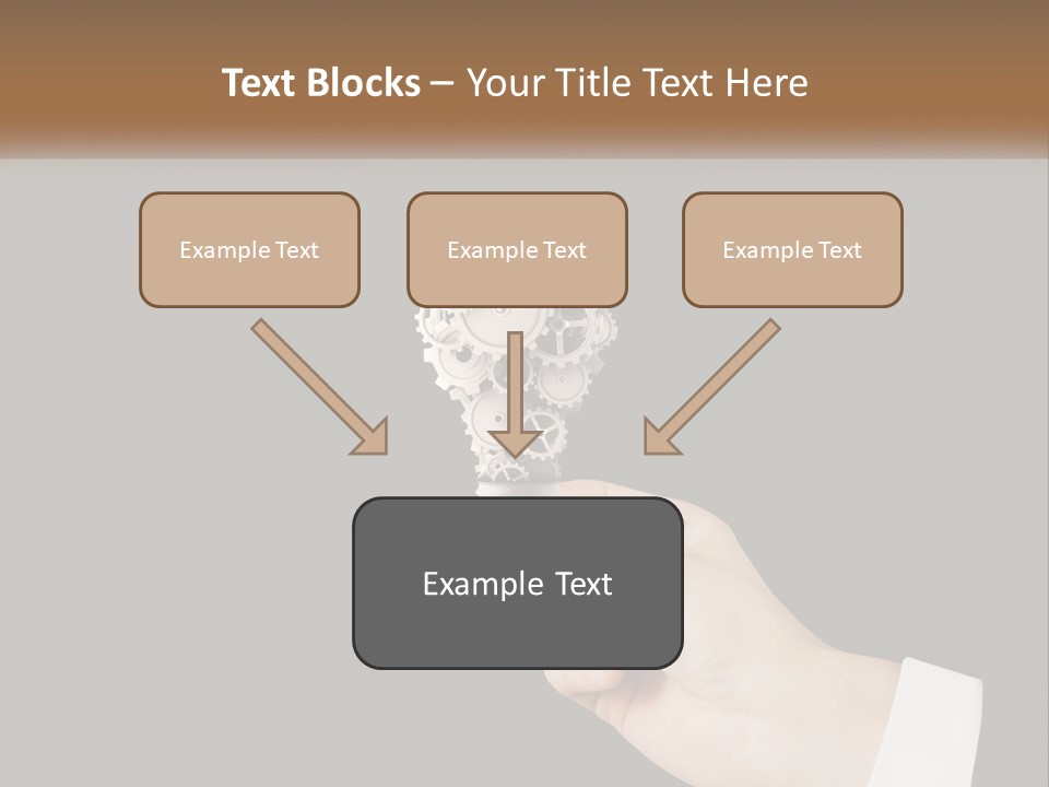 A Person Holding A Mechanical Device In Their Hand PowerPoint Template