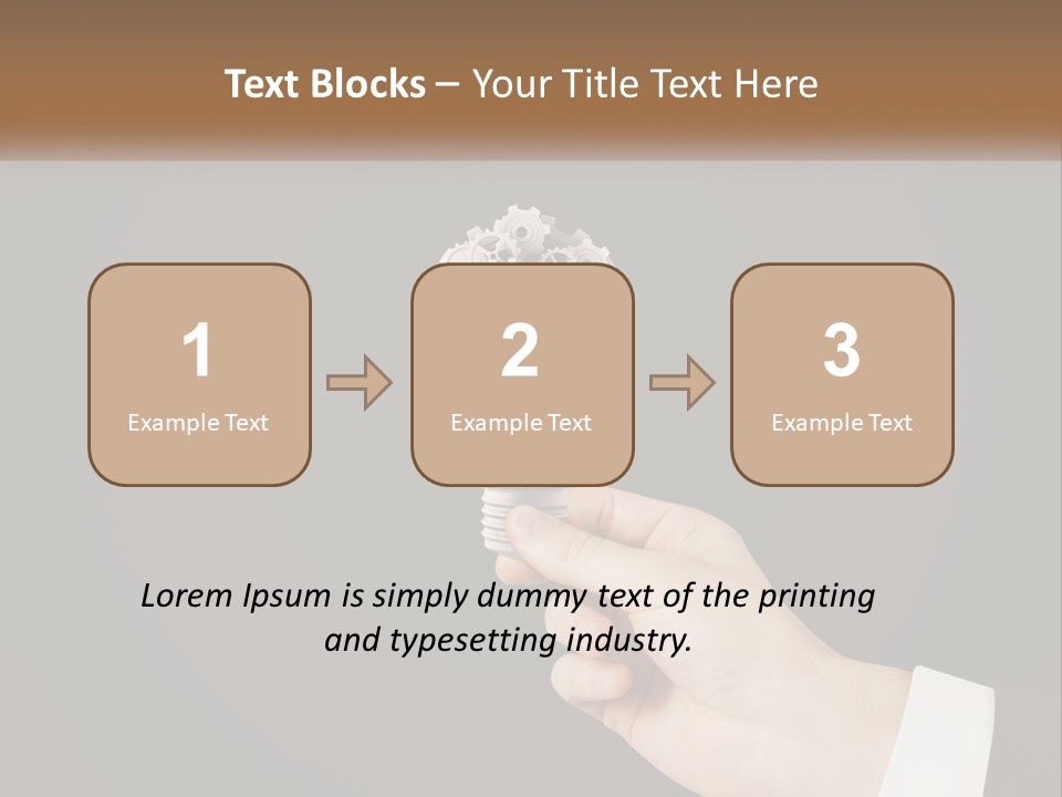 A Person Holding A Mechanical Device In Their Hand PowerPoint Template