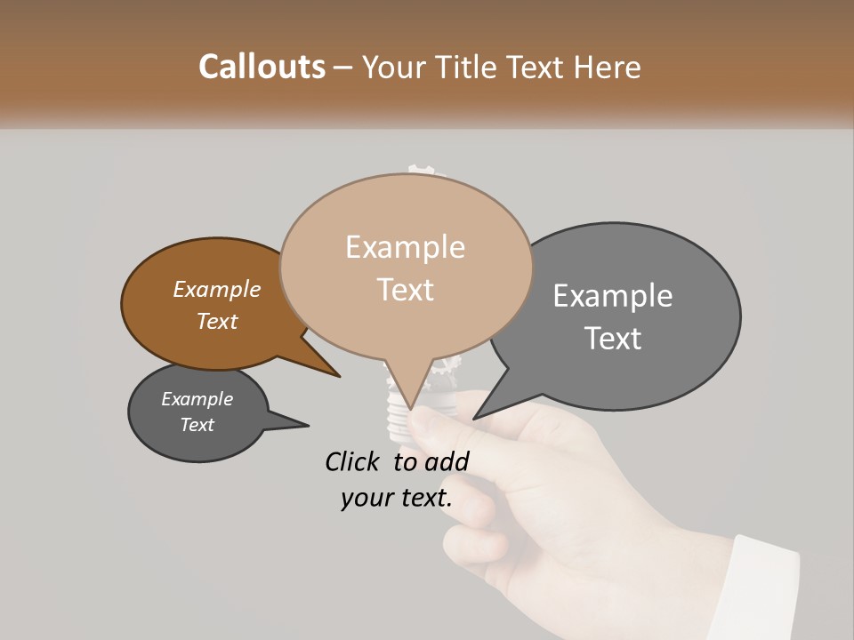 A Person Holding A Mechanical Device In Their Hand PowerPoint Template