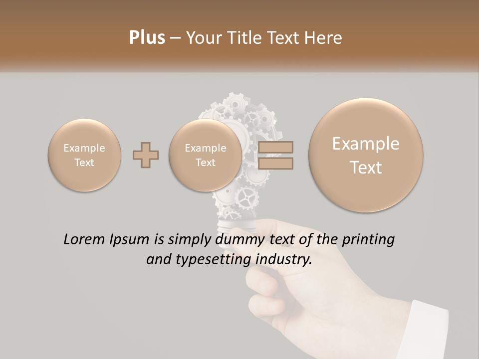 A Person Holding A Mechanical Device In Their Hand PowerPoint Template