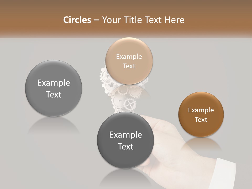 A Person Holding A Mechanical Device In Their Hand PowerPoint Template