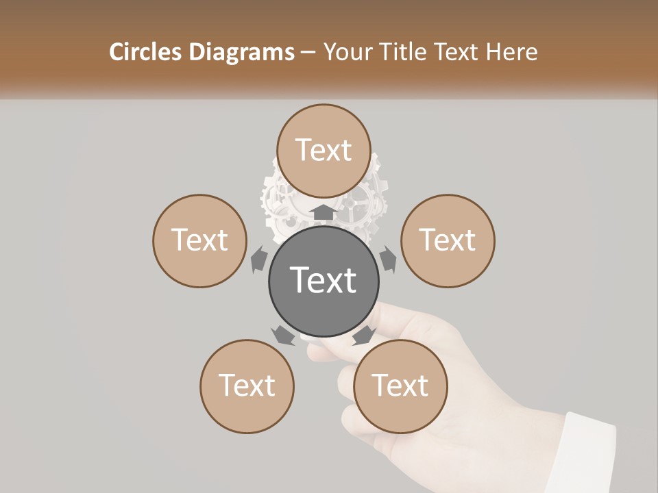 A Person Holding A Mechanical Device In Their Hand PowerPoint Template