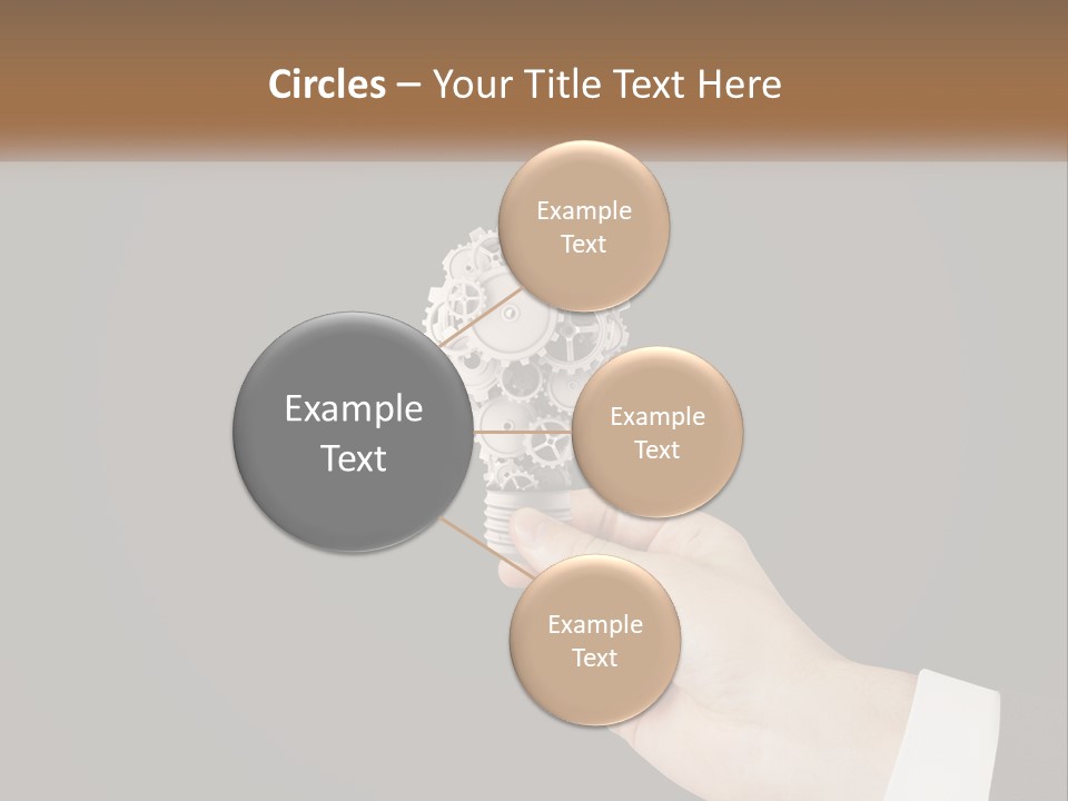 A Person Holding A Mechanical Device In Their Hand PowerPoint Template