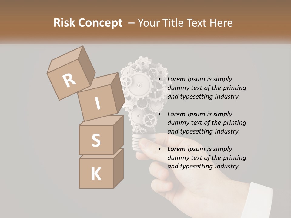 A Person Holding A Mechanical Device In Their Hand PowerPoint Template