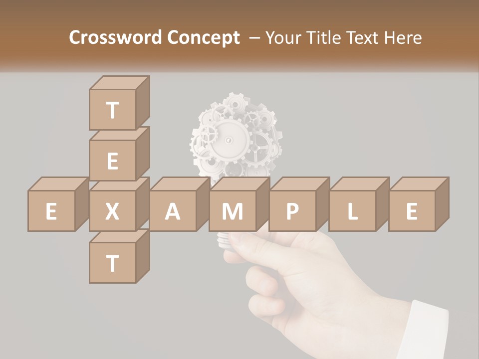 A Person Holding A Mechanical Device In Their Hand PowerPoint Template