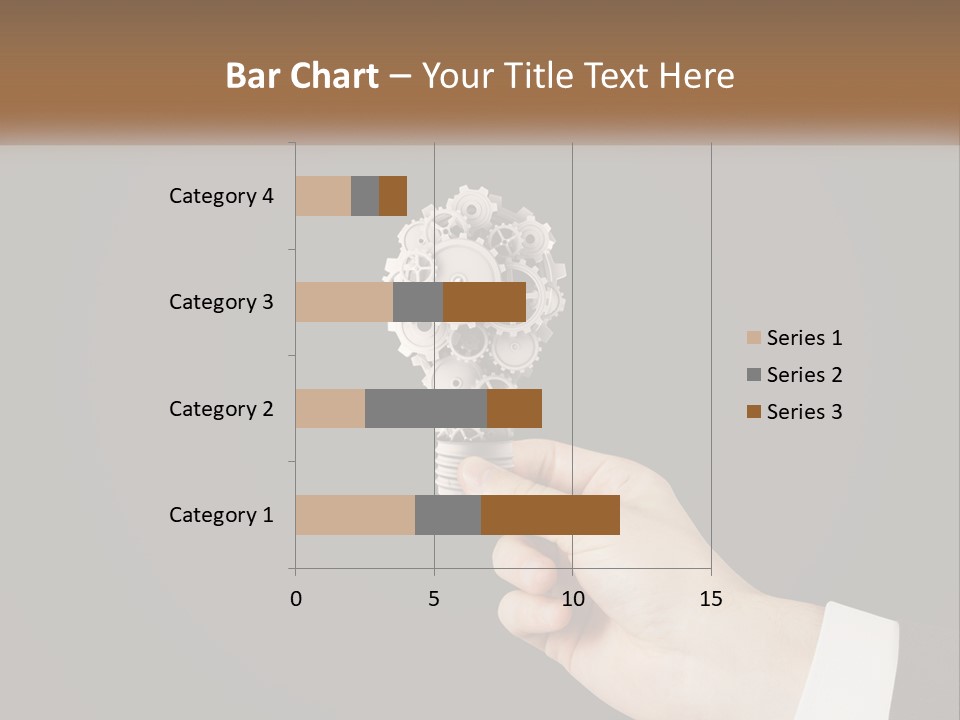 A Person Holding A Mechanical Device In Their Hand PowerPoint Template