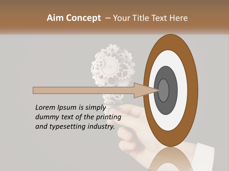 A Person Holding A Mechanical Device In Their Hand PowerPoint Template