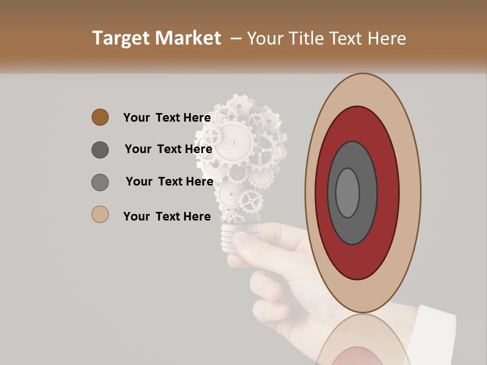 A Person Holding A Mechanical Device In Their Hand PowerPoint Template