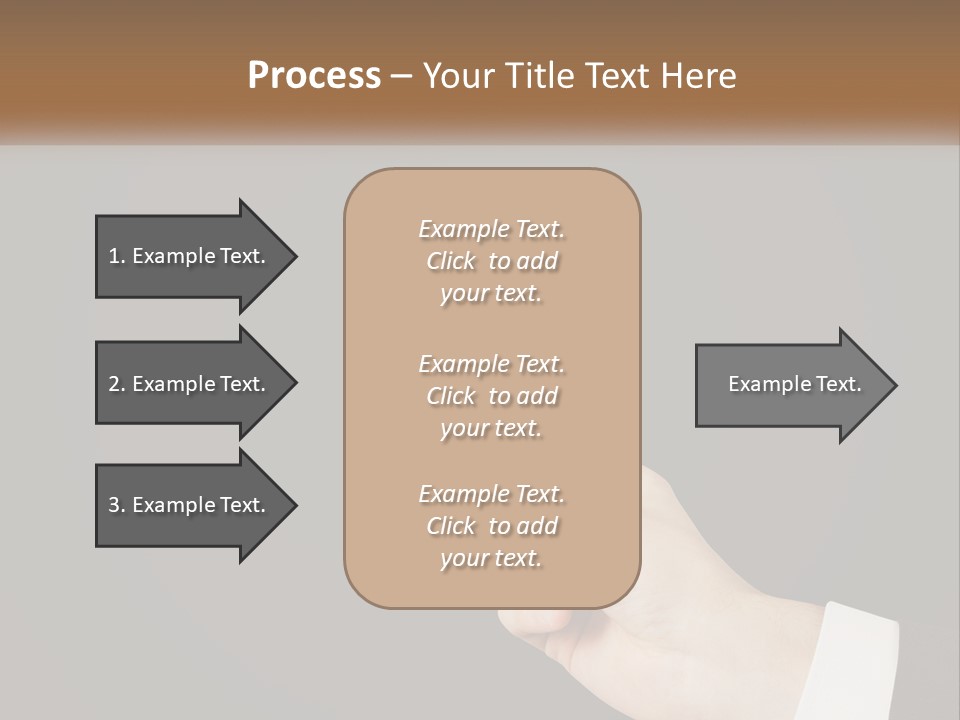 A Person Holding A Mechanical Device In Their Hand PowerPoint Template