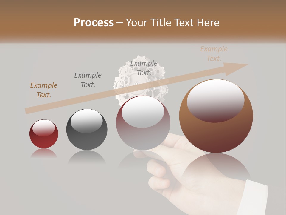 A Person Holding A Mechanical Device In Their Hand PowerPoint Template