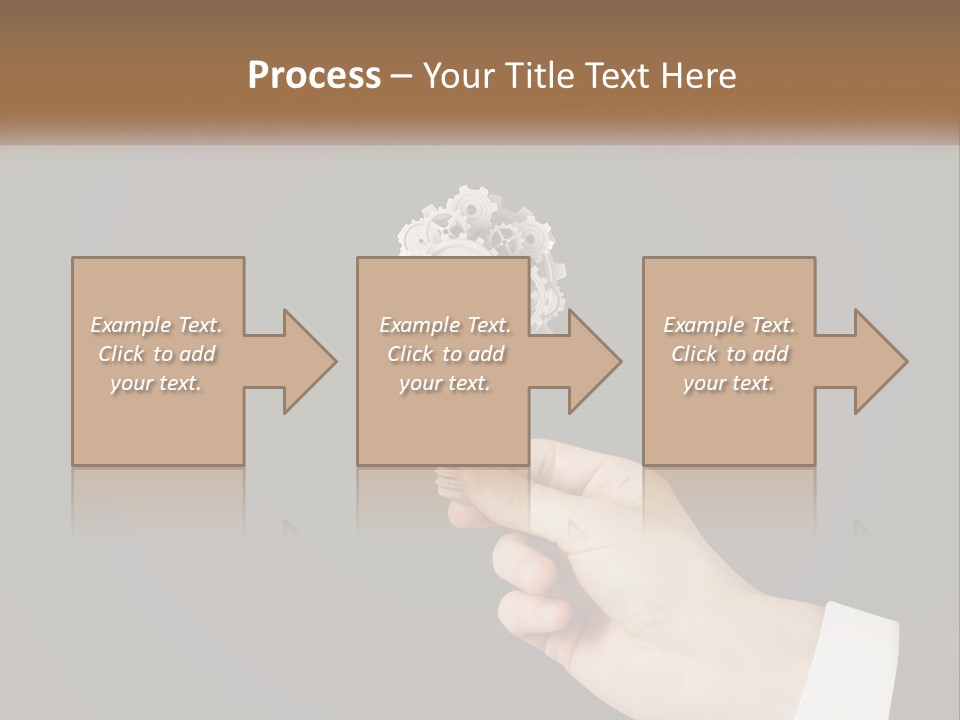 A Person Holding A Mechanical Device In Their Hand PowerPoint Template