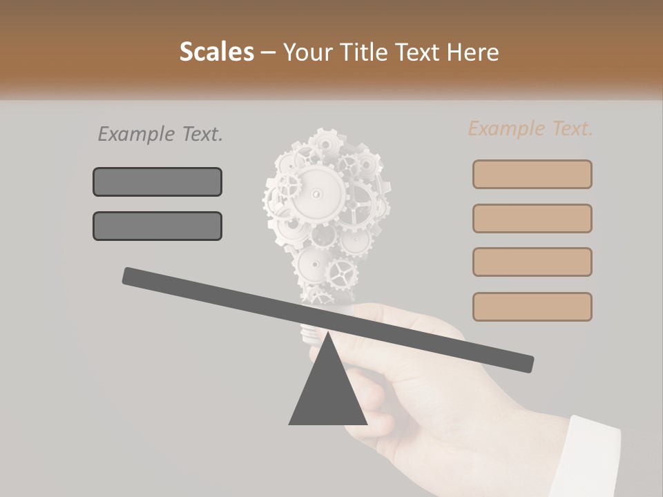 A Person Holding A Mechanical Device In Their Hand PowerPoint Template
