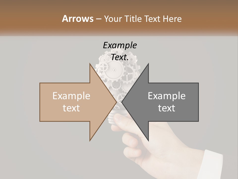 A Person Holding A Mechanical Device In Their Hand PowerPoint Template