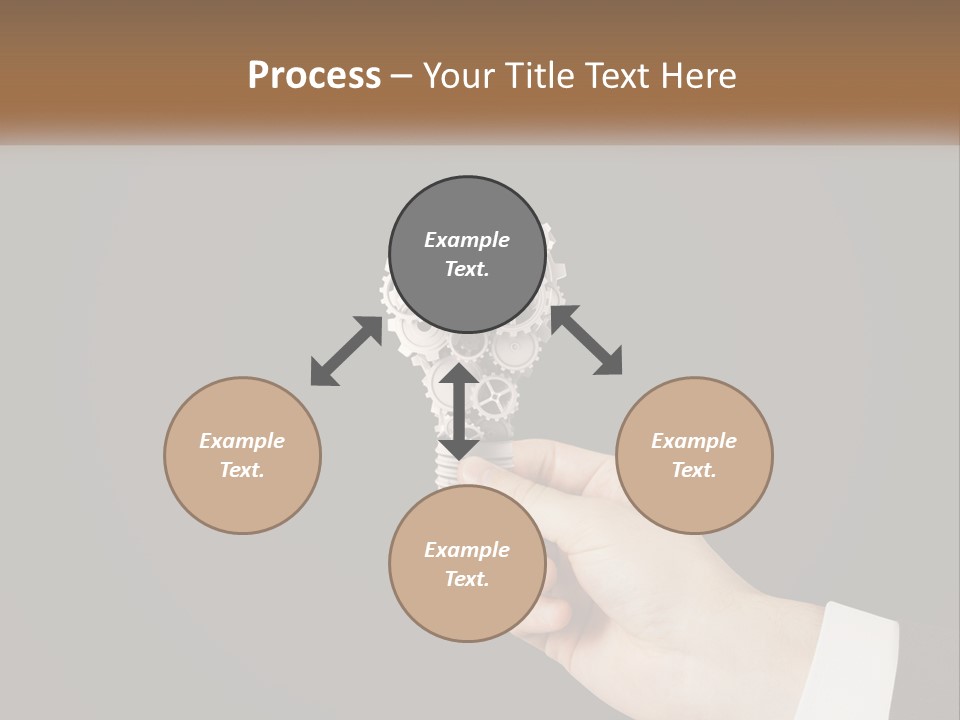 A Person Holding A Mechanical Device In Their Hand PowerPoint Template