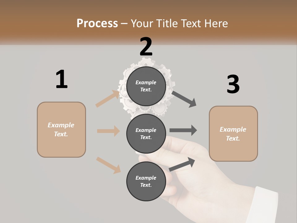 A Person Holding A Mechanical Device In Their Hand PowerPoint Template