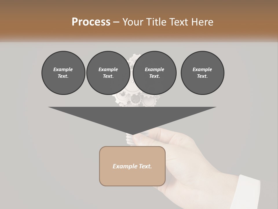 A Person Holding A Mechanical Device In Their Hand PowerPoint Template
