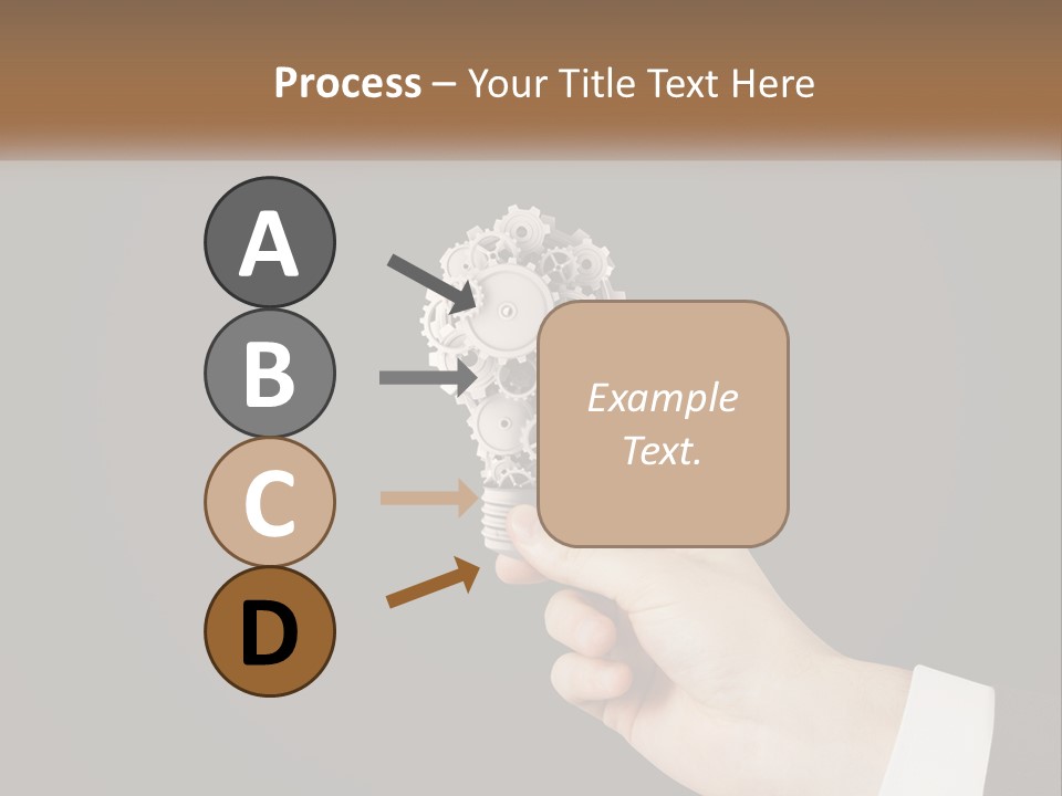 A Person Holding A Mechanical Device In Their Hand PowerPoint Template