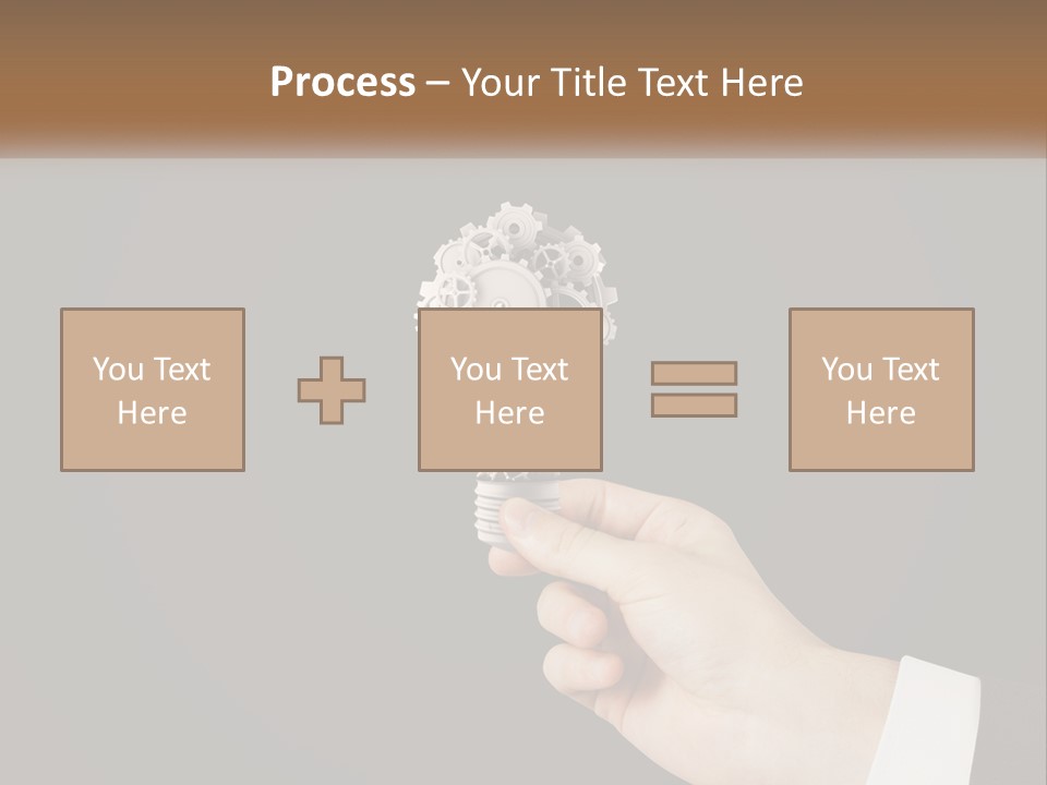 A Person Holding A Mechanical Device In Their Hand PowerPoint Template