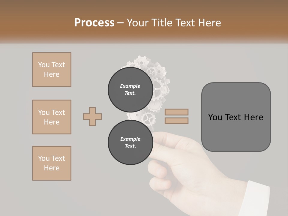 A Person Holding A Mechanical Device In Their Hand PowerPoint Template