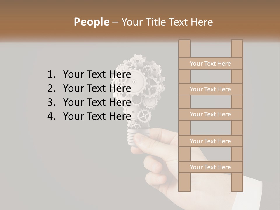 A Person Holding A Mechanical Device In Their Hand PowerPoint Template