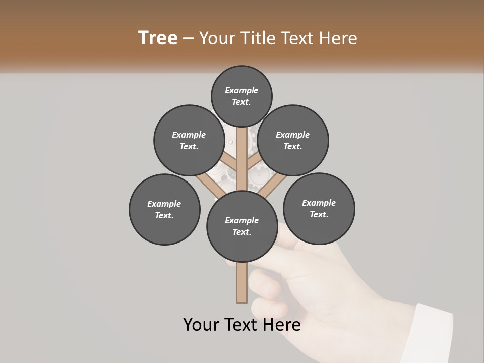 A Person Holding A Mechanical Device In Their Hand PowerPoint Template