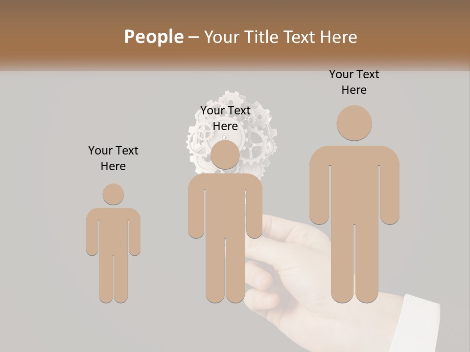 A Person Holding A Mechanical Device In Their Hand PowerPoint Template