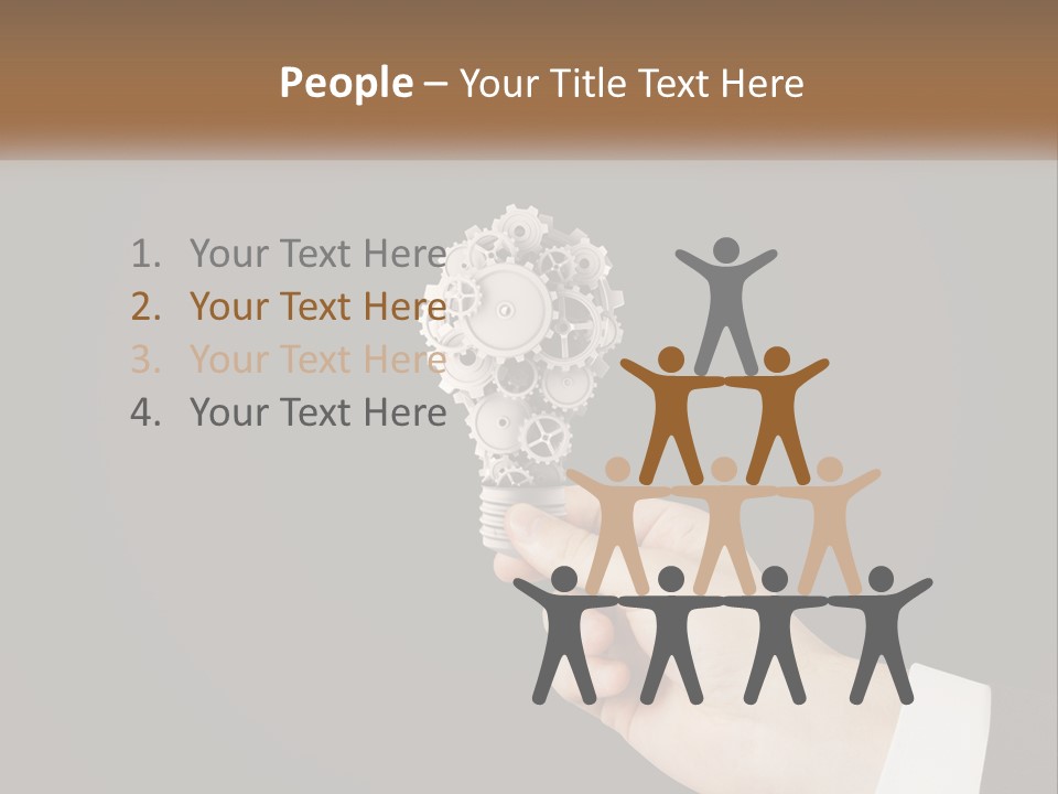 A Person Holding A Mechanical Device In Their Hand PowerPoint Template