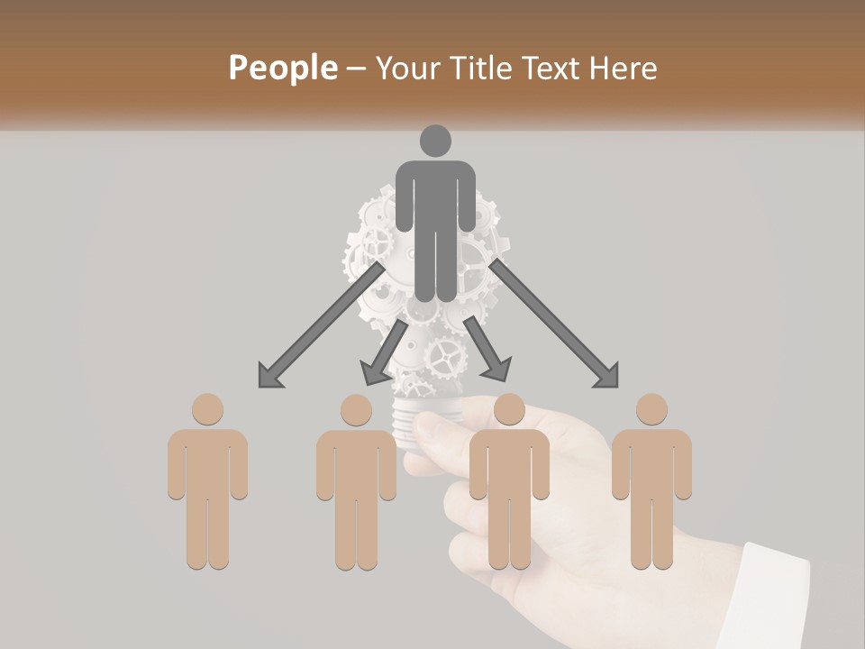 A Person Holding A Mechanical Device In Their Hand PowerPoint Template