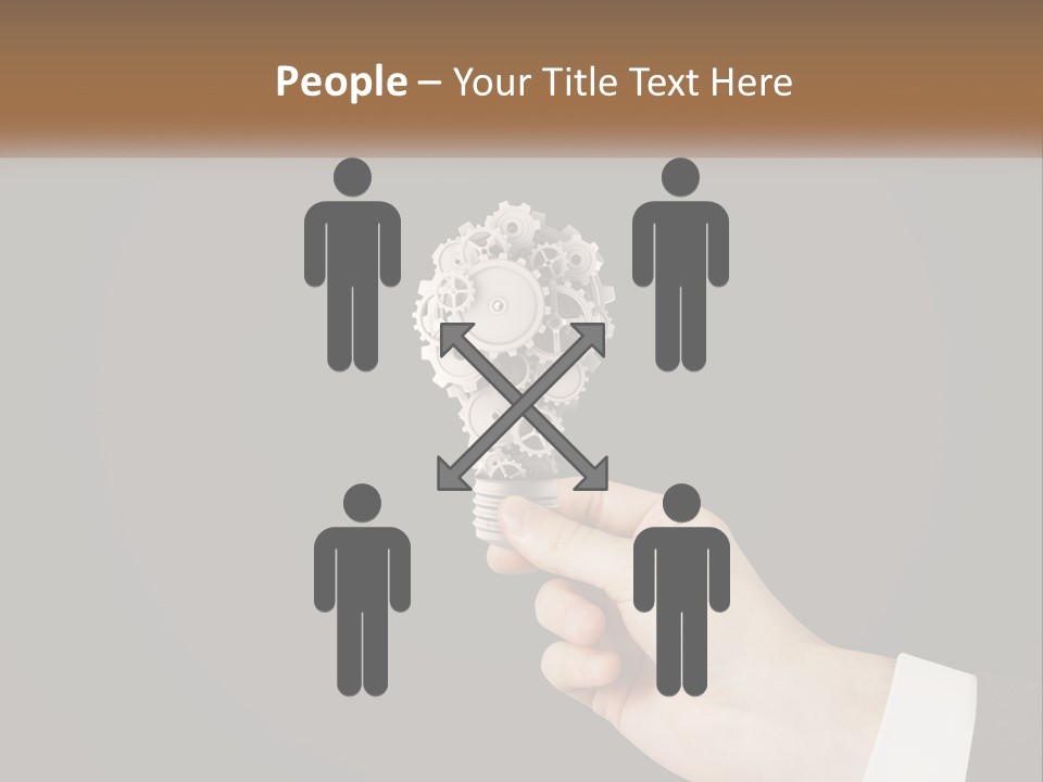 A Person Holding A Mechanical Device In Their Hand PowerPoint Template