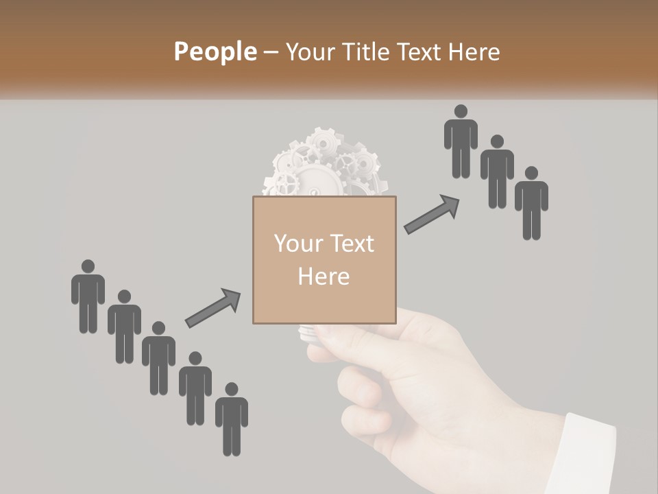 A Person Holding A Mechanical Device In Their Hand PowerPoint Template