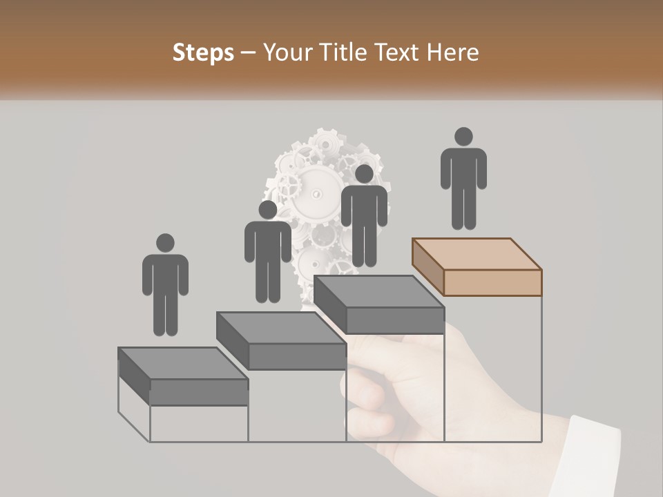 A Person Holding A Mechanical Device In Their Hand PowerPoint Template